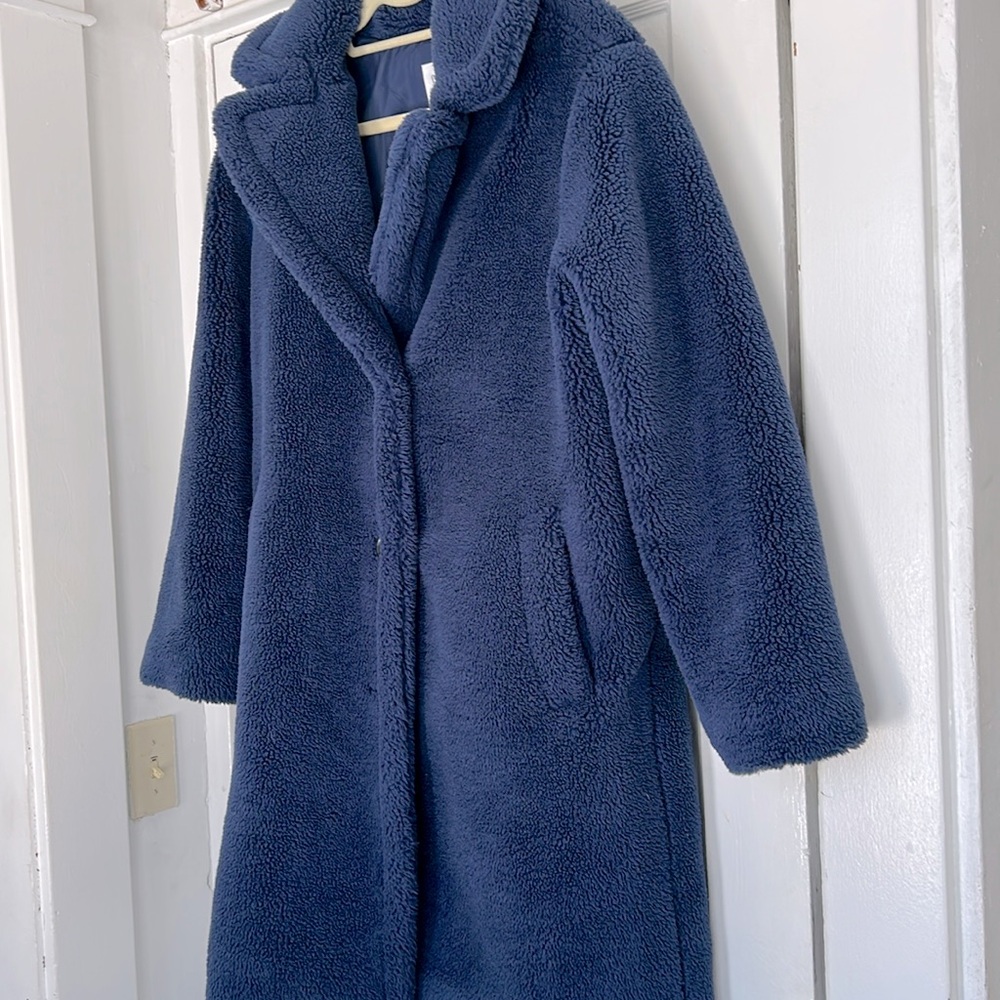GAP Navy Blue Teddy Coat